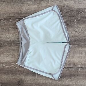 Hang Ten Green and Gray Athletic Shorts